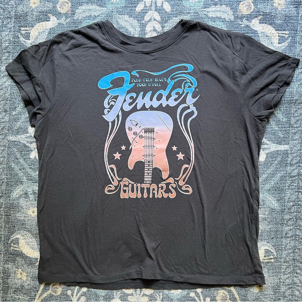 Fender guitar graphic T-shirt